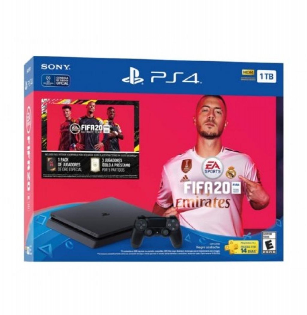  Console Sony Playstation 4 2215 - 1TB - Com Fifa 2020 - Preto