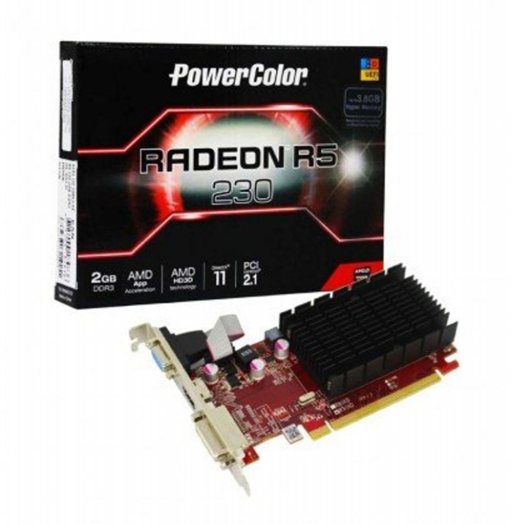 Placa de Vídeo 2GB EXP. R5-230 Afox Radeon DDR3 64BIT VGA