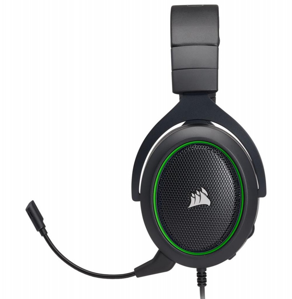 Headset Corsair para Jogos HS50 Stereo Gaming - Preto/Verde