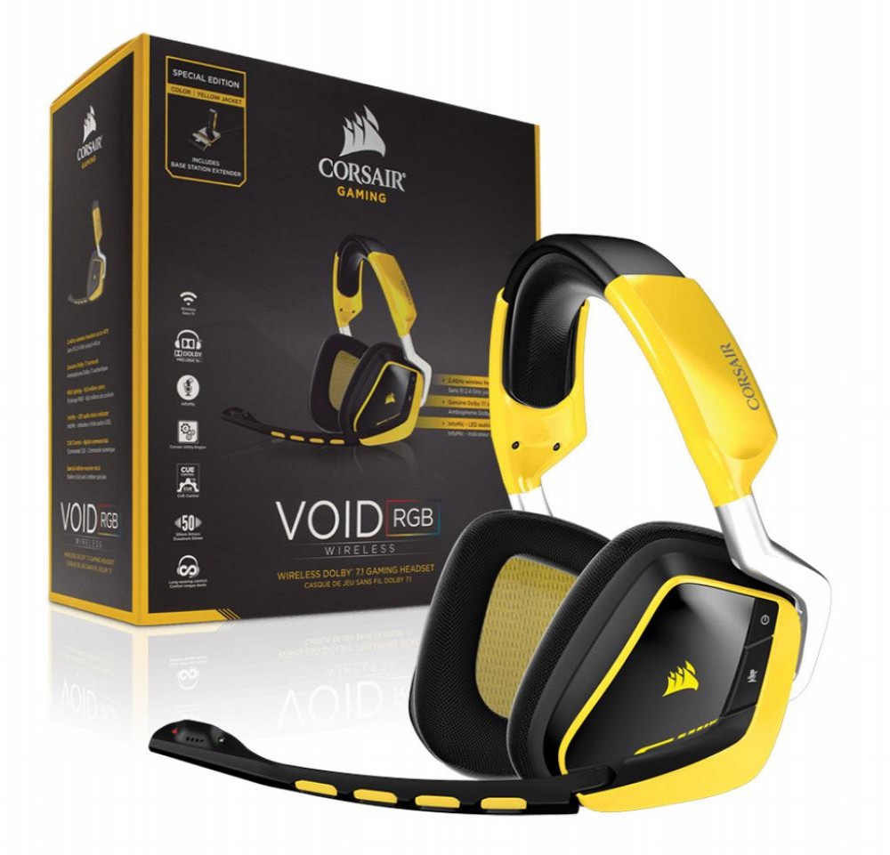 Headset Corsair Gaming Void Wireless RGB com Microfone