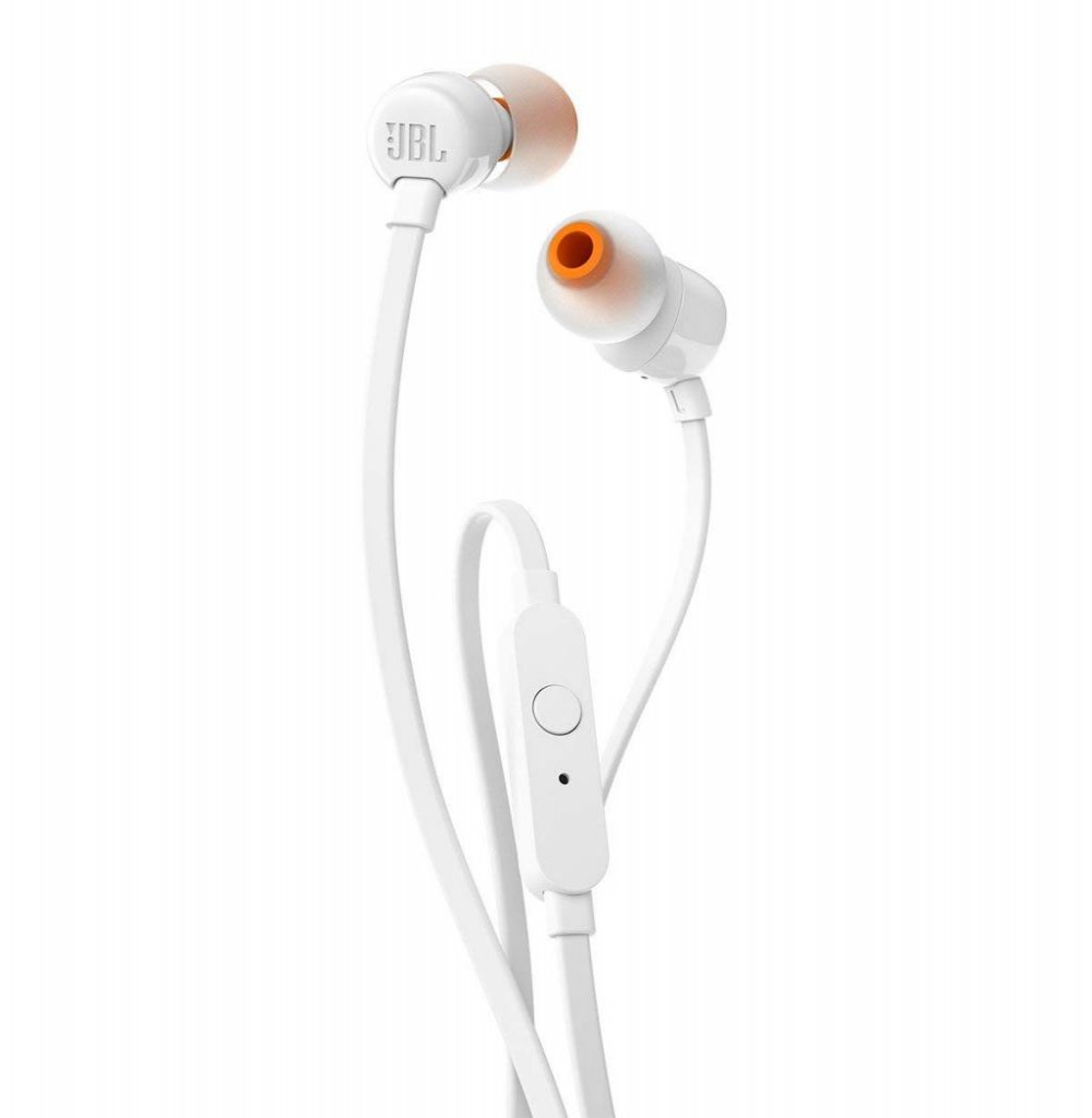 Fone de Ouvido JBL T110 com Microfone - Branco