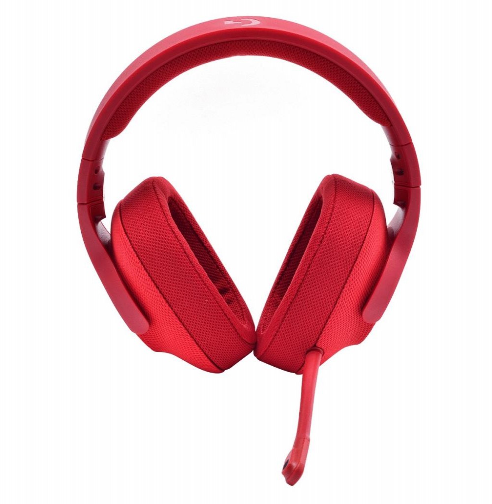 Headset Logitech Advanced G433 com Microfone Removível/Surround 7.1 - Vermelho 