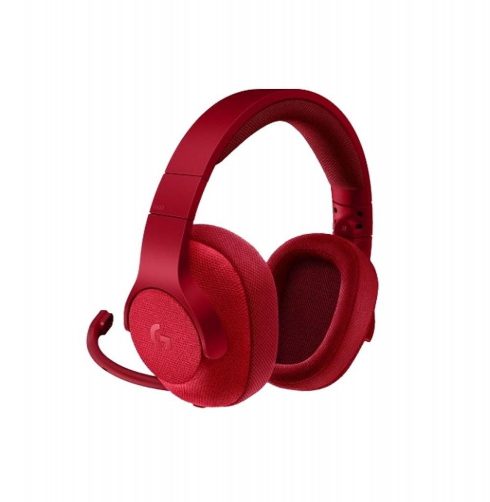 Headset Logitech Advanced G433 com Microfone Removível/Surround 7.1 - Vermelho 
