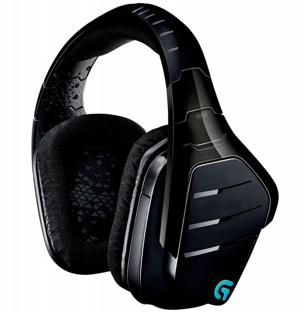 Headset Sem Fio Logitech G933 Artemis Spectrum com Luz LED - Preto