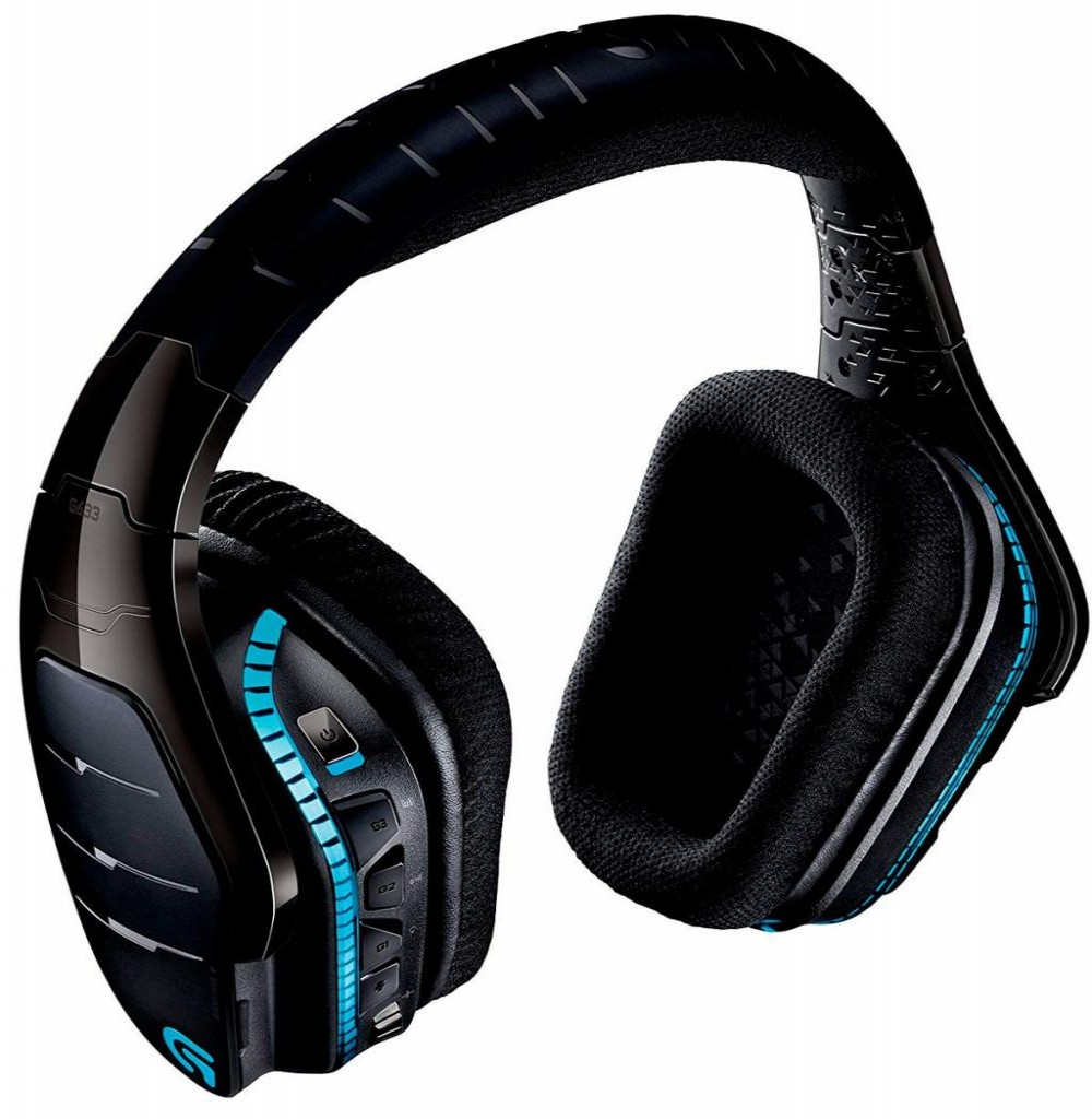 Headset Sem Fio Logitech G933 Artemis Spectrum com Luz LED - Preto