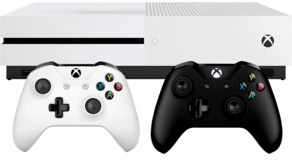 Console Microsoft Xbox One S 1TB - Branco Com 2 Controles