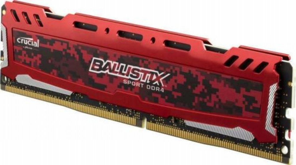 Memória DDR4 8GB 2400 Crucial Ballistix Gaming Red