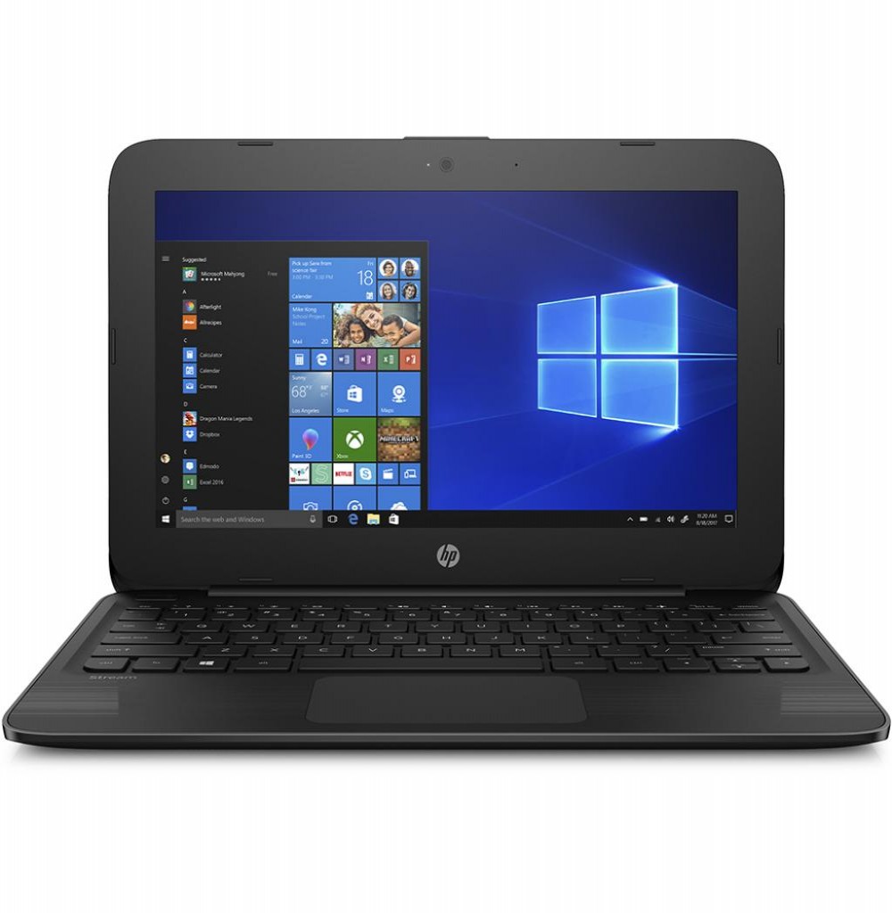 Netbook HP Stream Laptop 11-ah117wm de 11.6" com 1.1GHz/4GB RAM/32GB eMMC HD - Preto
