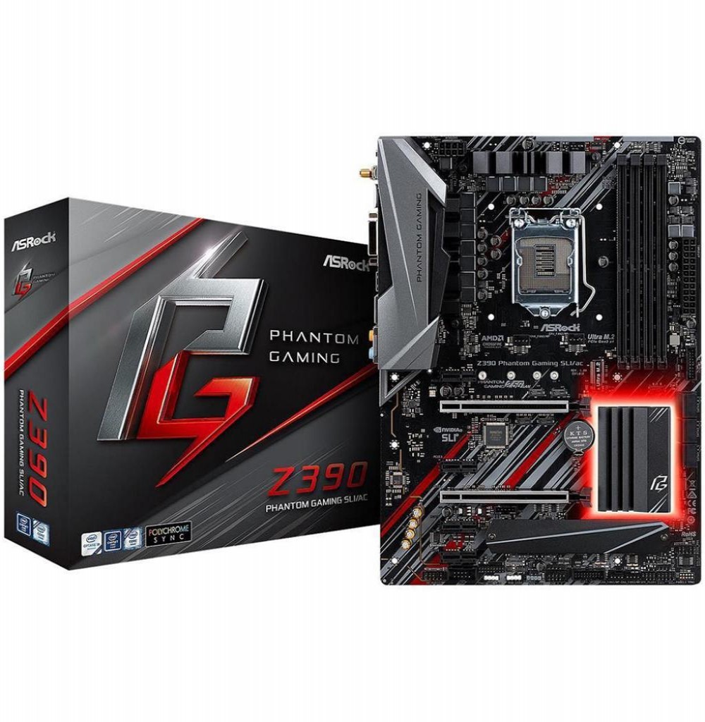 Placa Mãe Asrock LGA1151 Z390 Phantom Gaming Sli/Ac