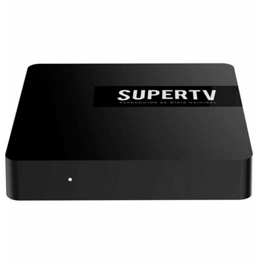Receptor Digital IPTV SuperTV Preto Edition 4K 1GB RAM