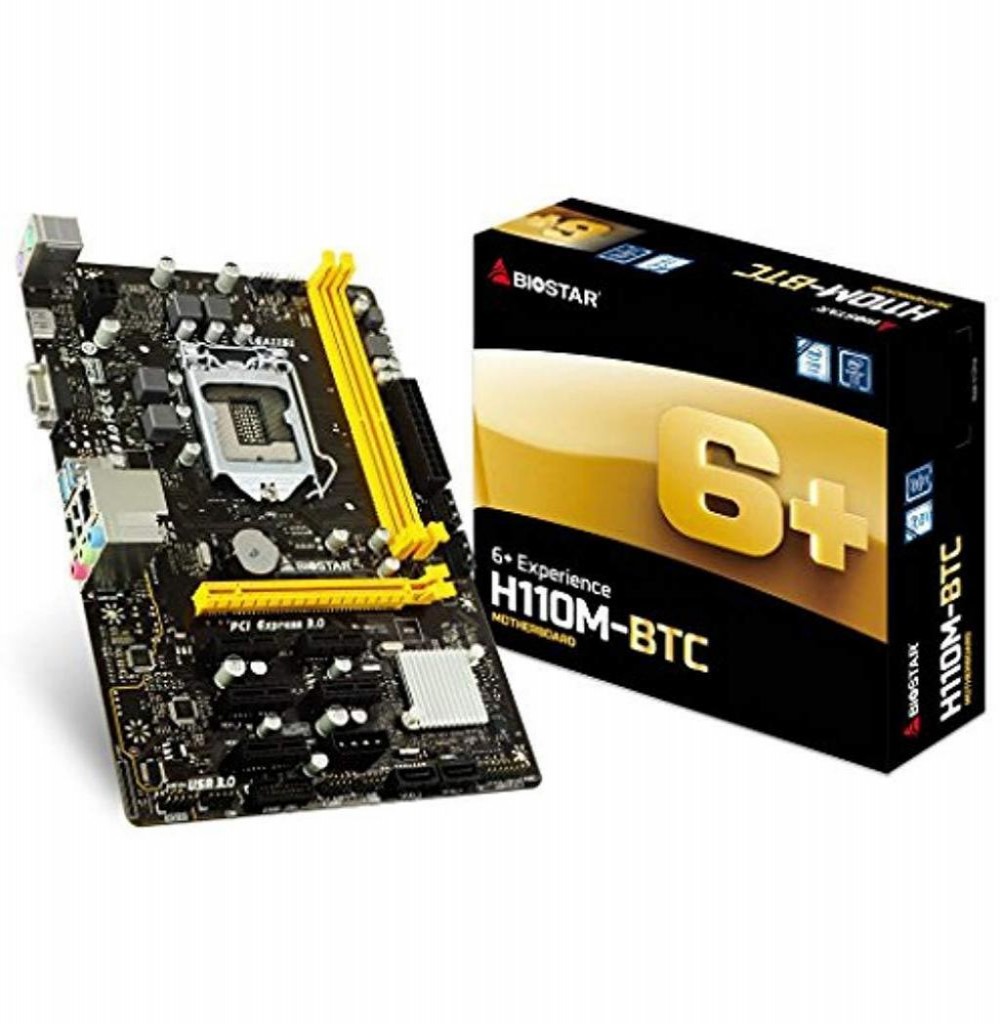 Placa Mãe Biostar H110M-BTC 6+ Experience Socket LGA 1151 - até 2 DDR4