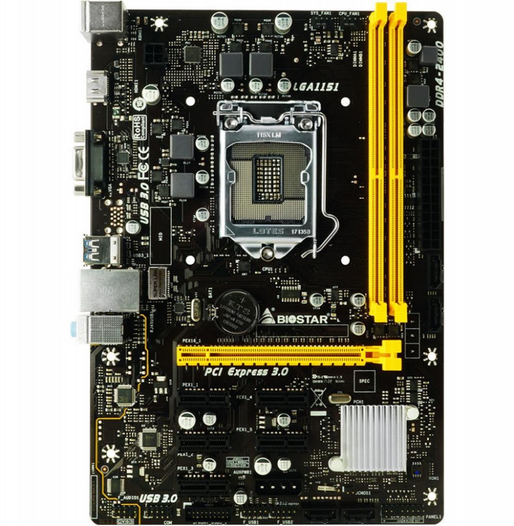 Placa Mãe Biostar H110M-BTC 6+ Experience Socket LGA 1151 - até 2 DDR4