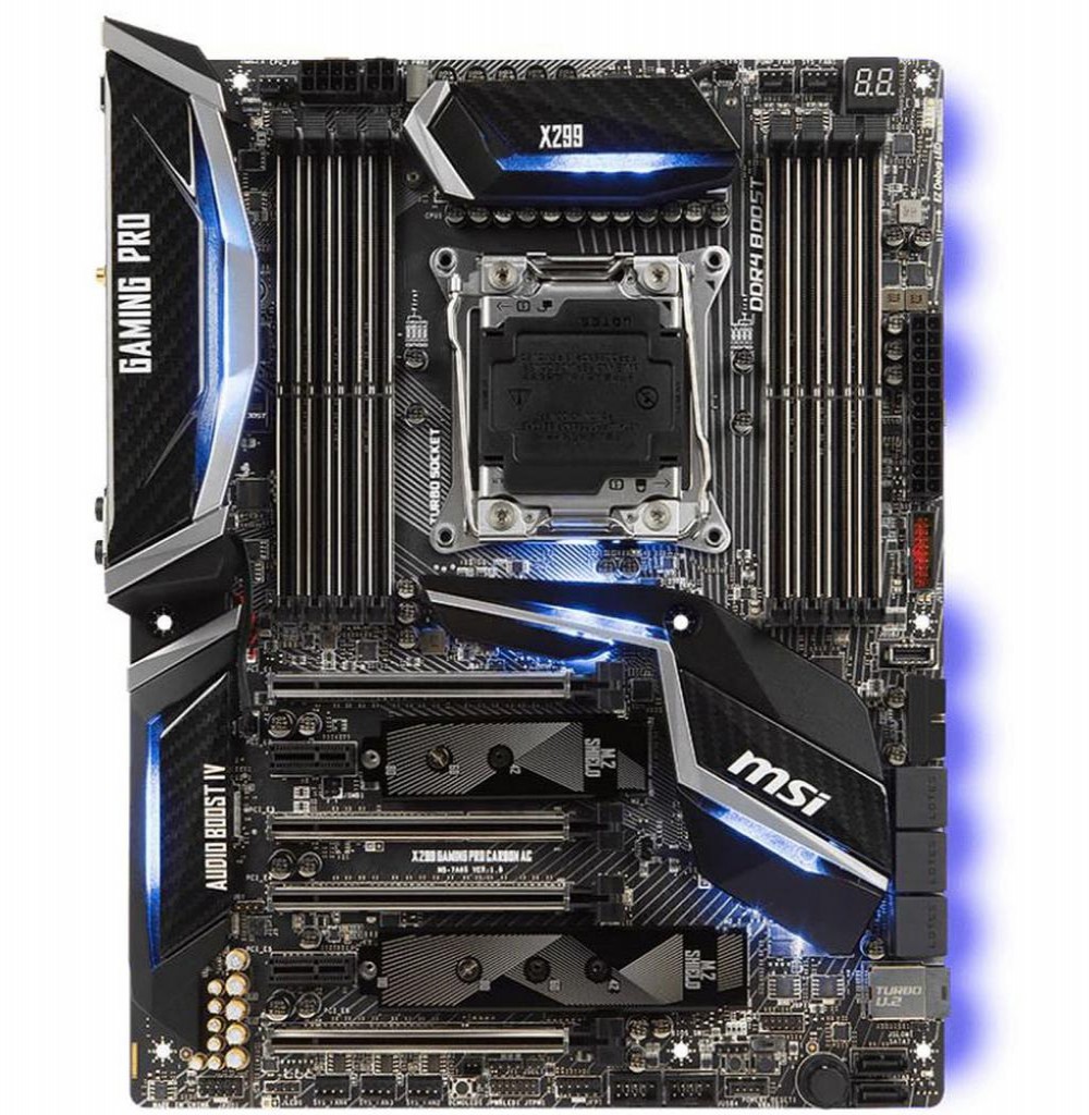 Placa Mãe Msi X299 Gaming Pro Carbon Rgb Lga 2066