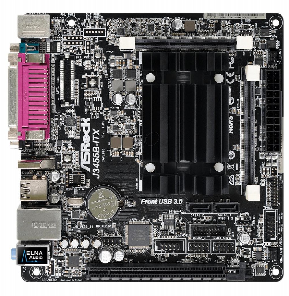  Placa Mãe Kit Asrock J3455B-Itx + Cpu Intel 2.3/DDR3