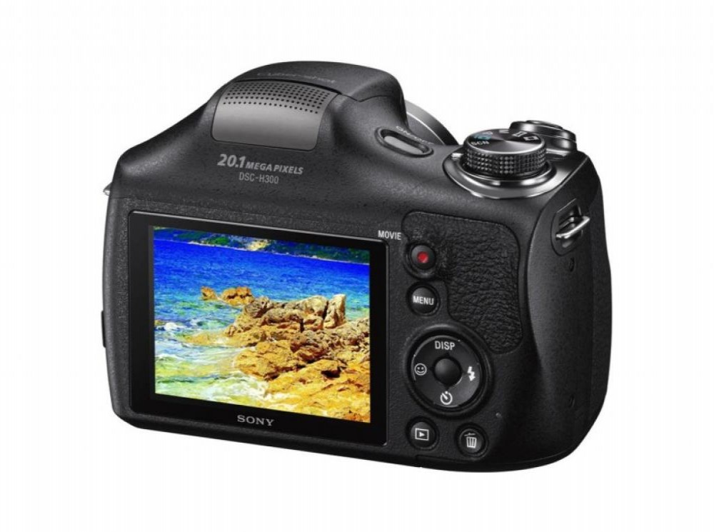 Câmera Digital Sony H300 20.1MP 35XZoom 3.0" Preta