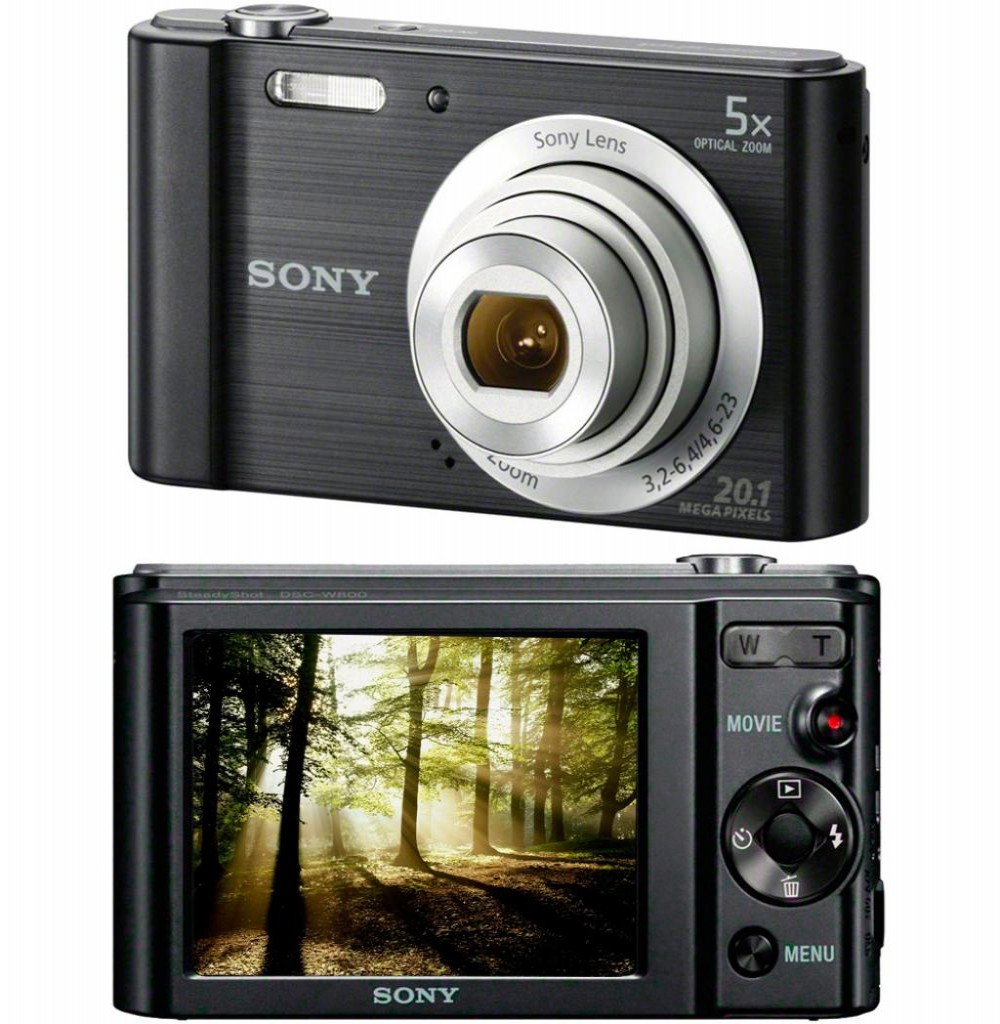 Câmera Digital Sony W800 20MP/5X/HD Preta Sony
