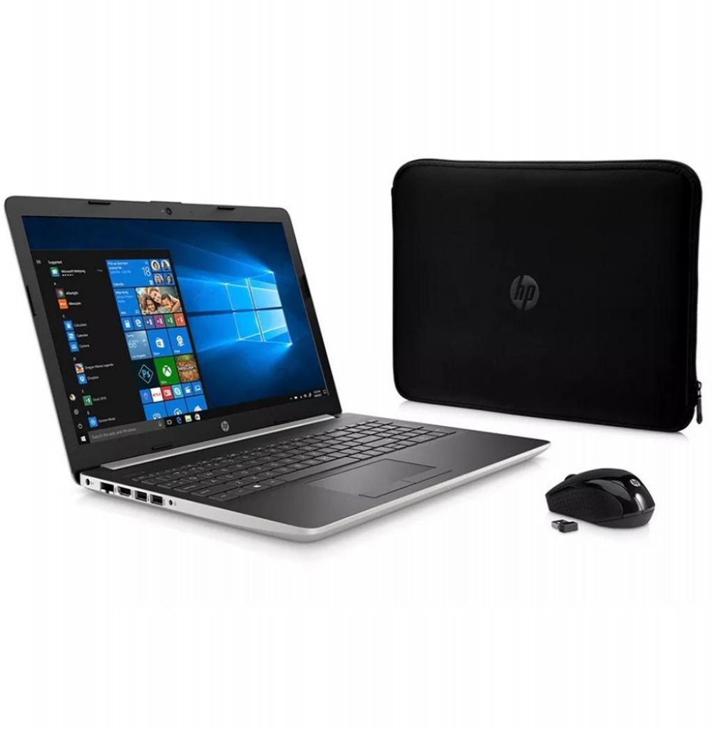 Notebook HP 15-DB0083WM E2 1.5GHZ/ 4GB/ 500GB/ 15.6" HD/ W10 Prata