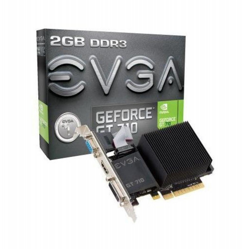 Placa de Vídeo 2GB EXP. GF-GT710 EVGA DDR3