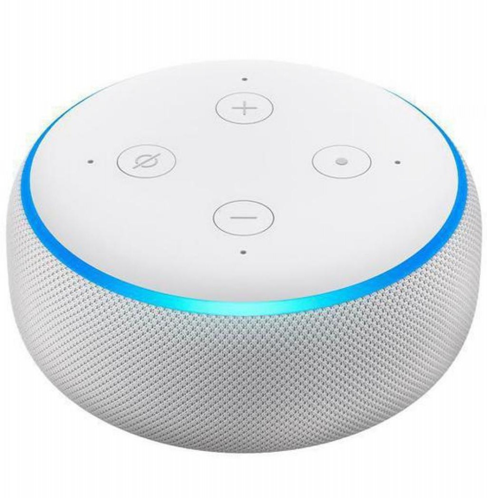 Caixa de Som Amazon Echo Dot Alexa 3ª Geração Branco