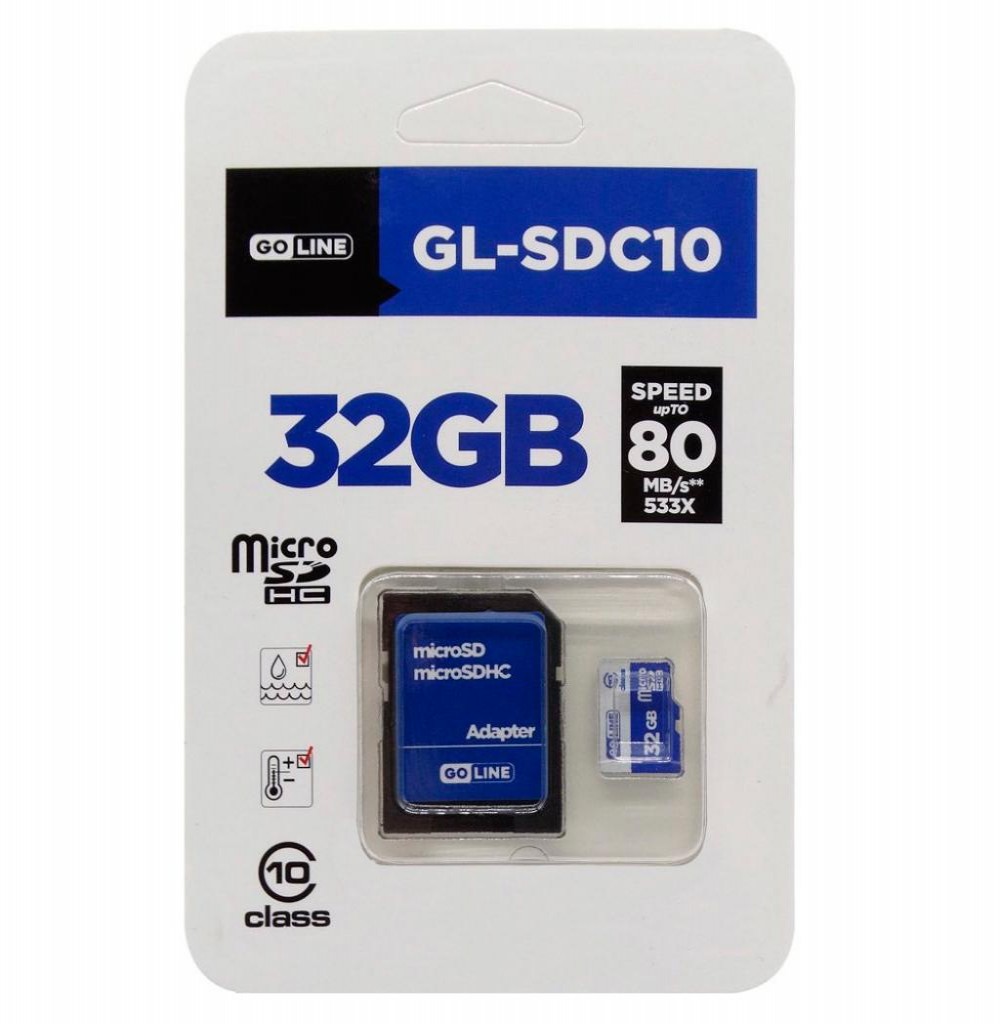 Cartão de Memória GoLine GL-SDC10 32GB Classe 10 80MBS Sd Card