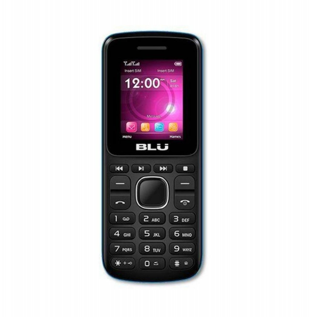 Celular Blu Z3 M Z150 GSM Dual SIM Tela 1.8" + Slot para Micro SD - Preto/Azul