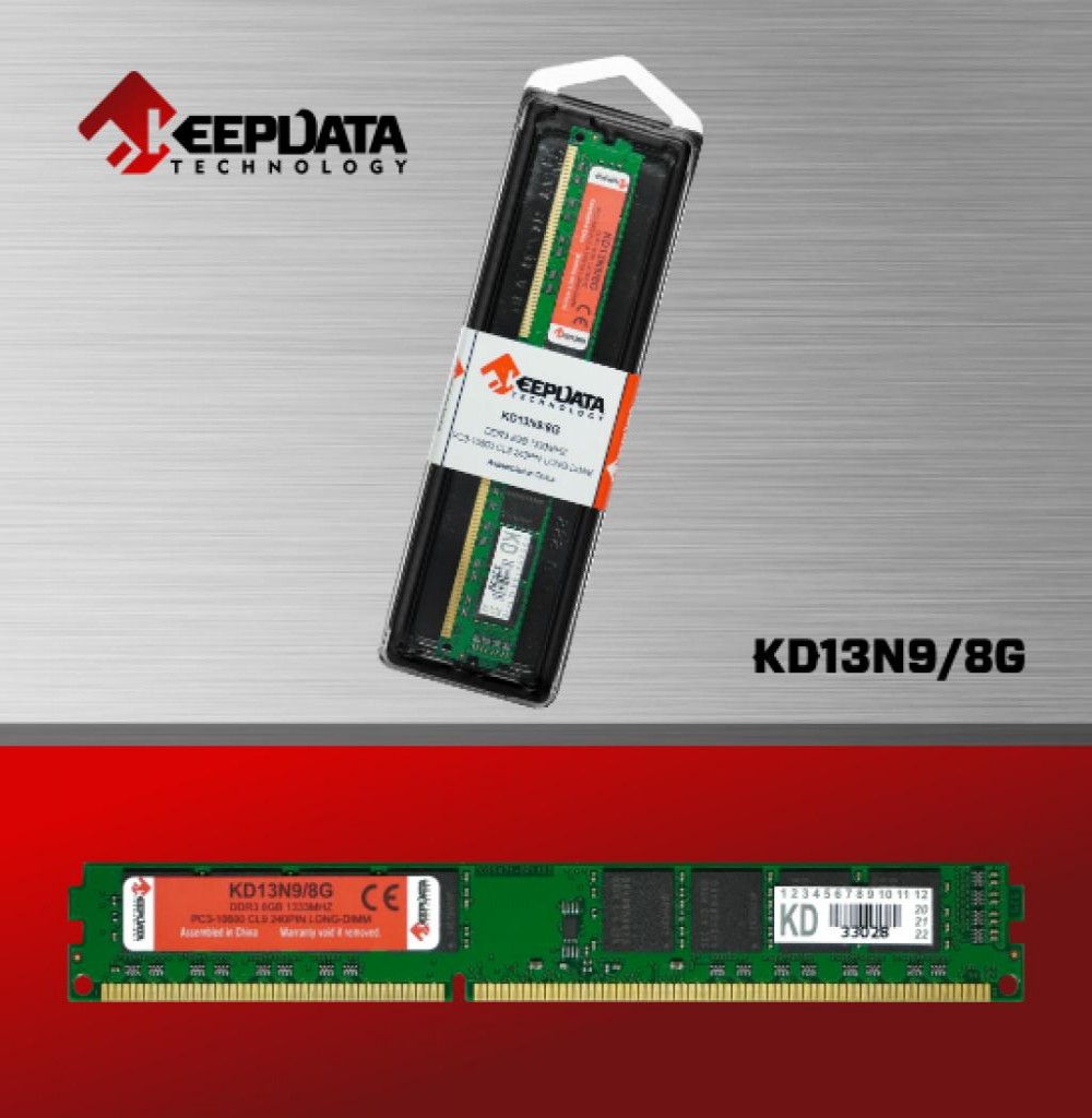Memória Ram DDR3 8GB 1333 KeepData KD13N9/8G