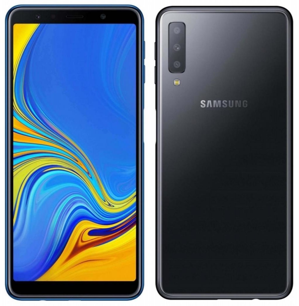 Smartphone Samsung Galaxy A7 SM-A750G/DS Dual SIM 64GB 6.0" 24+5+8MP/24MP OS 8.0 - Preto 