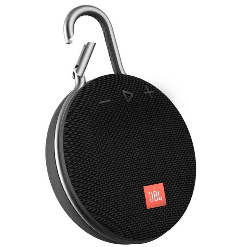 Speaker JBL Clip 3 Bluetooth/Auxiliar Bateria 1.000 mAh - Preto 