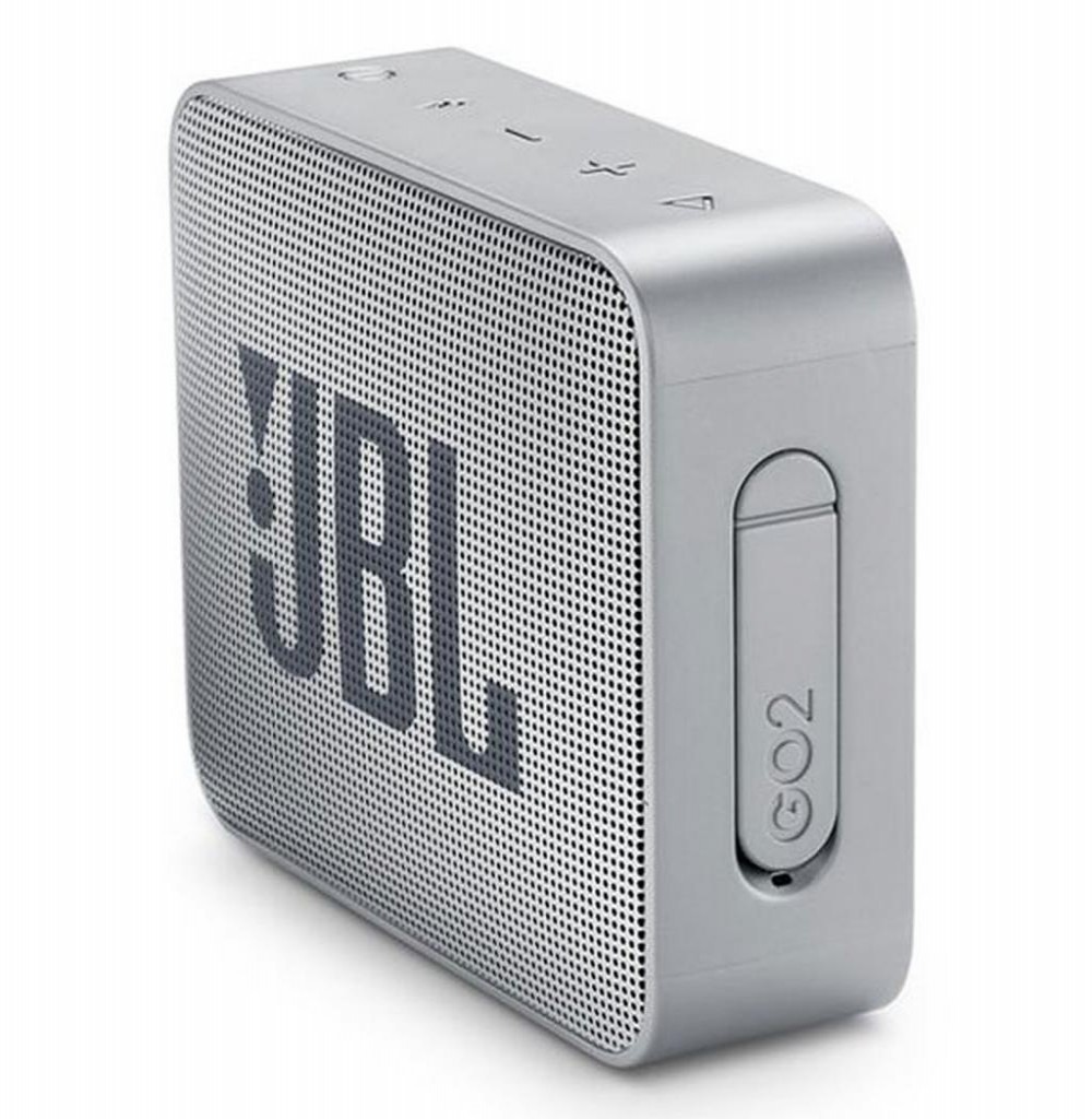 Speaker JBL Go 2 com Bluetooth/Auxiliar Bateria de 730 mAh - Cinza 