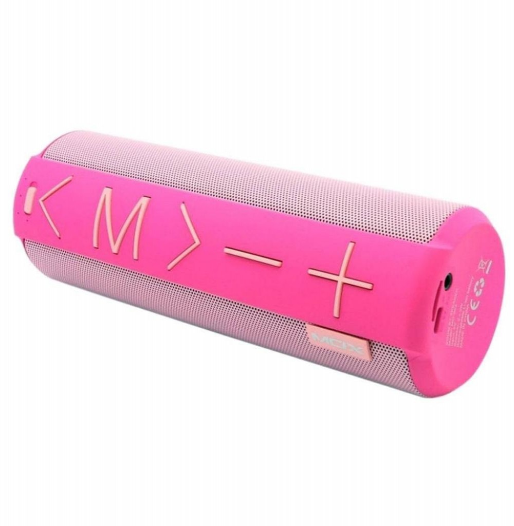 Speaker MOX MO-S03 com Bluetooth/Auxiliar/USB Bateria de 1.200 mAh - Rosa 