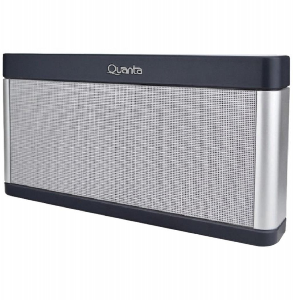 Speaker Quanta QTSPB39 com USB/Auxiliar/FM Bateria de 2.000 mAh - Prata