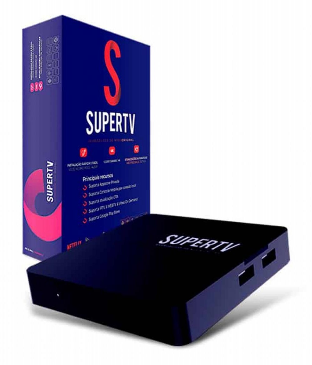Receptor Digital IPTV SuperTV Azul X
