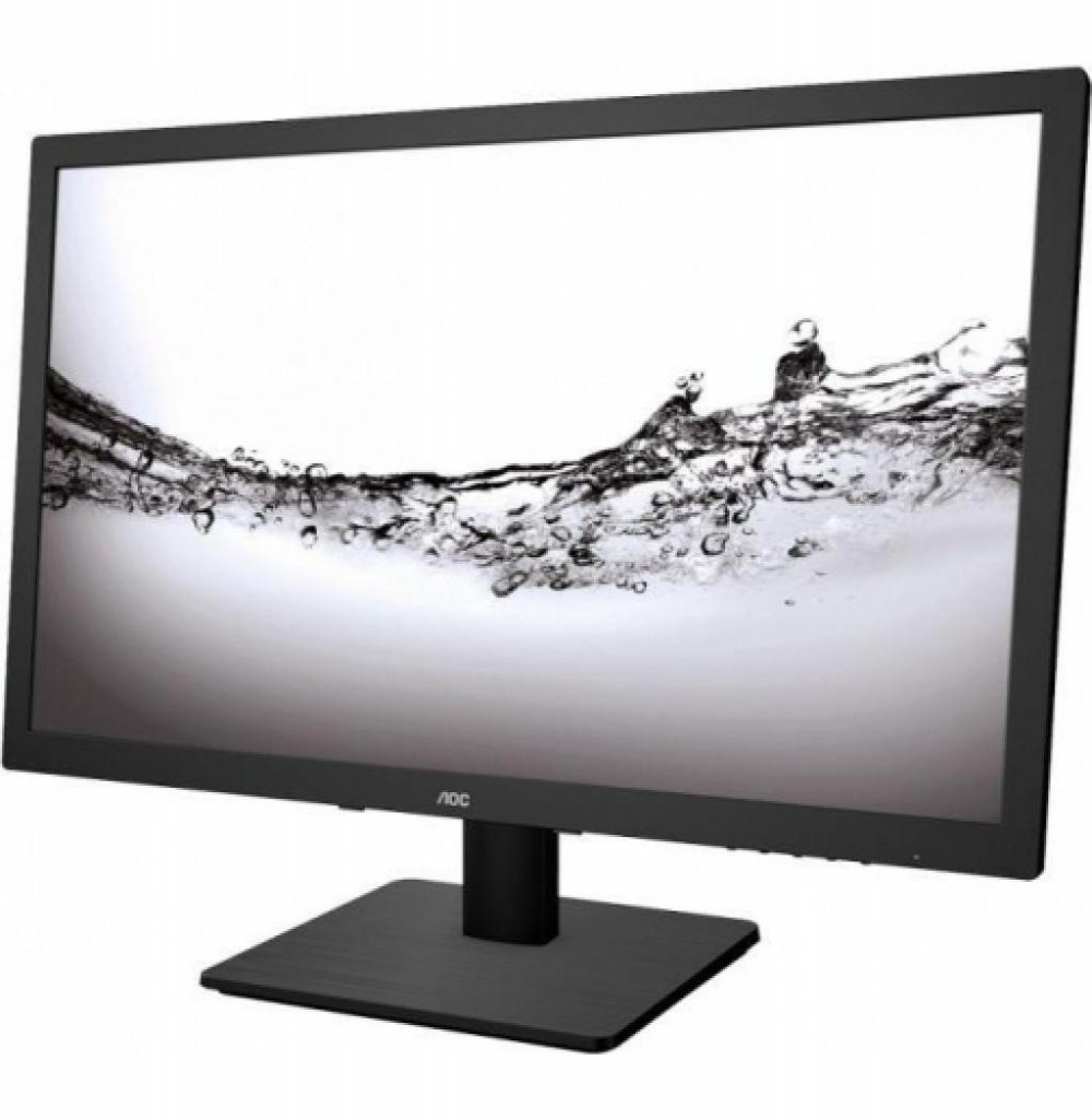 Monitor LED AOC Slim E2275SWJ de 22" HDMI/VGA/DVI/Mini Jack 3.5 mm - Preto 