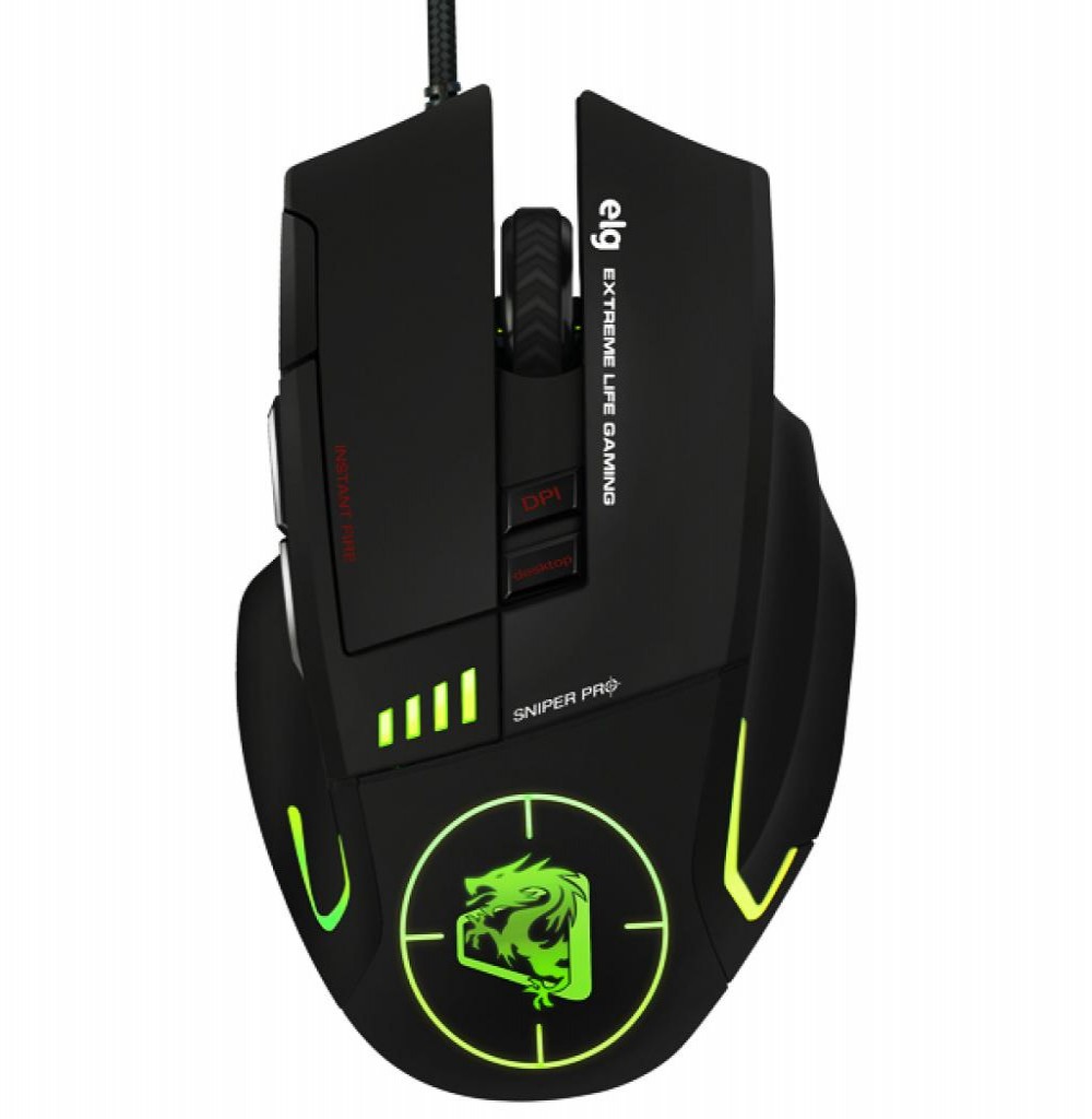 Mouse ELG Sniper Pro MGSP 8 Botoes