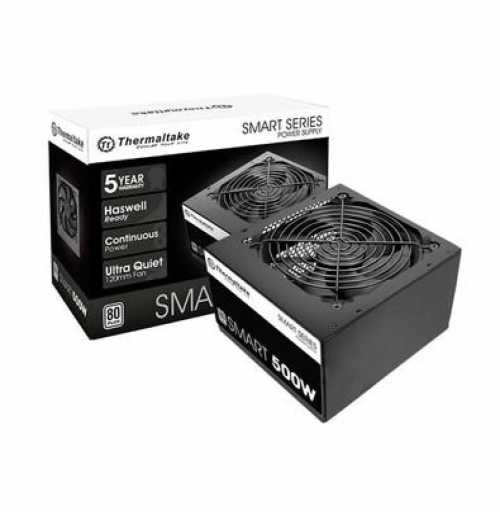 Fonte 500W Thermaltake Branca 80Plus Smart