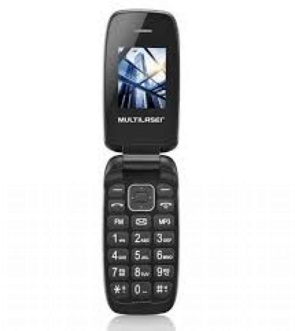 Celular Multilaser Flip Up P9022 DU 1.8" Anantel Preto