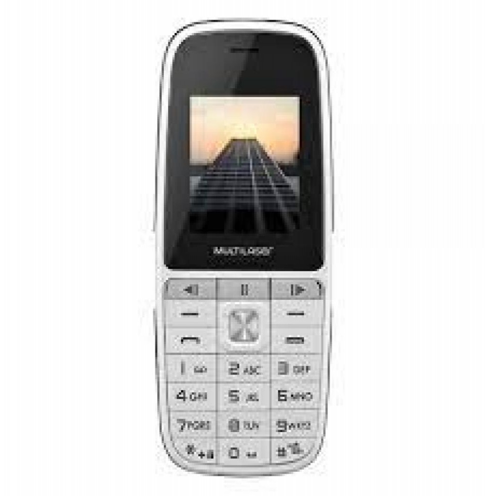 Celular Multilaser Up Play P9077 DU 1.8"Anatel Branco