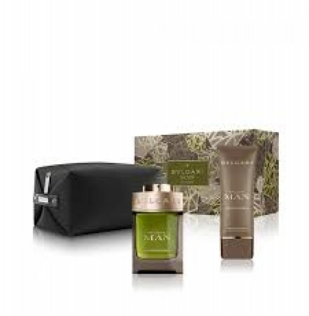 KIT Bulgari Man Wood Essence + AS + Pouch