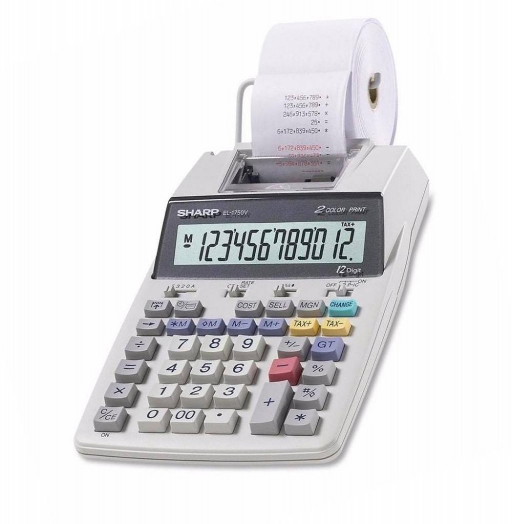 Calculadora Sharp EL-1750V 110V C/Bobina