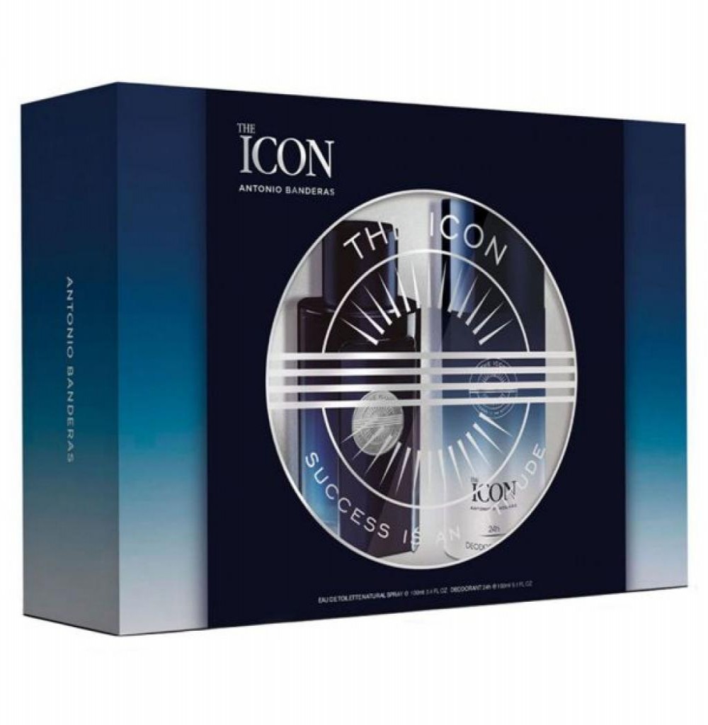 Kit Antonio Banderas The Icon EDT MASC 100 ML + DEO