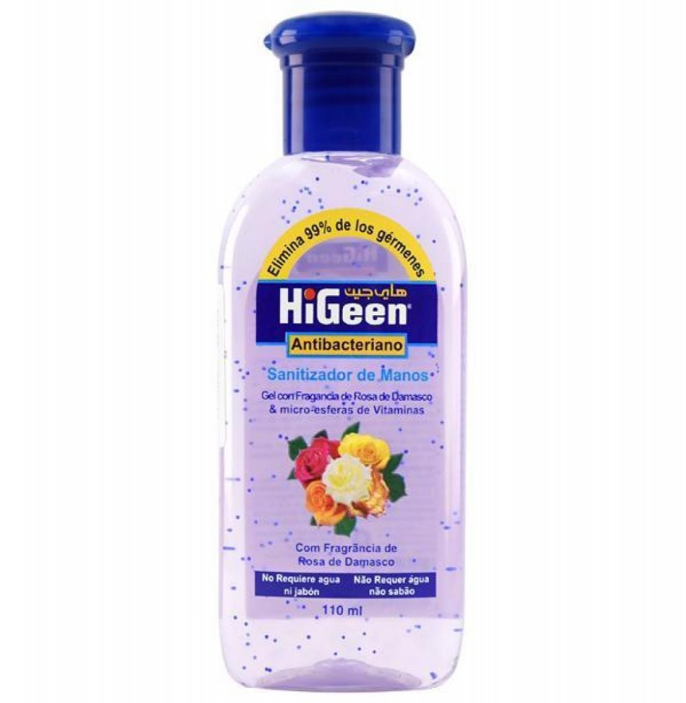 Alcool Gel Antisseptico Higeen 110 ML Damasco 