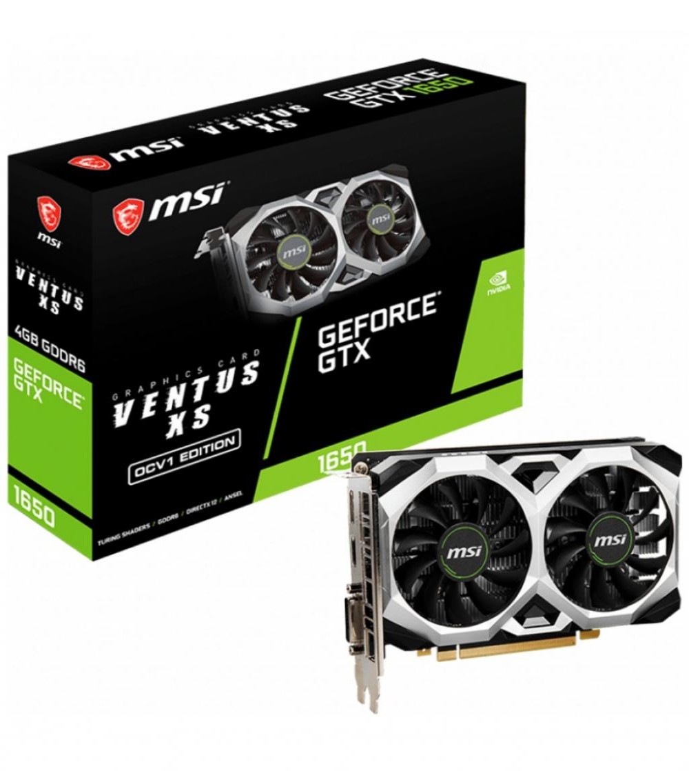 Placa de Vídeo 4GB EXP. GF-GTX1650 MSI VENTUS XS 4G OCV1 912-V809-3616