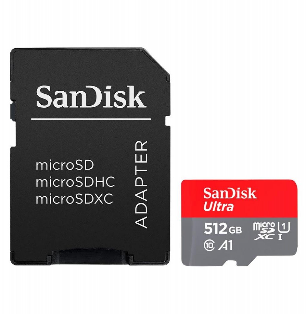 Cartão De Memória Micro 512gb Sandisk Ultra C10 150mb/S Sd Card