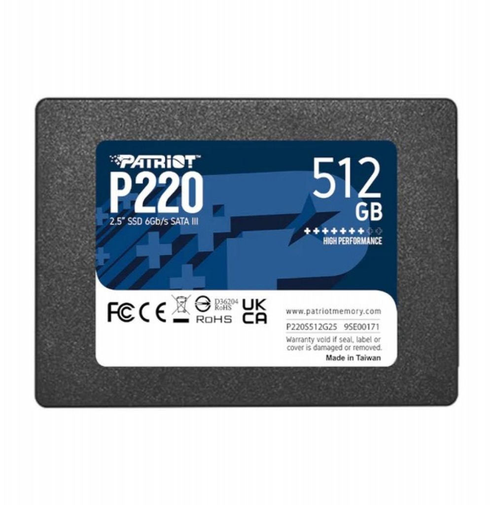 HD SSD Sata3  512GB 2.5" Patriot P220 P220S512G25