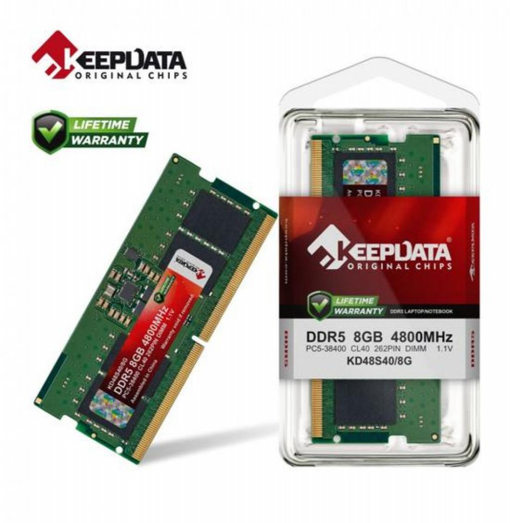 Memória P/ Notebook DDR5 8GB 4800 Keepdata KD48S40/8G