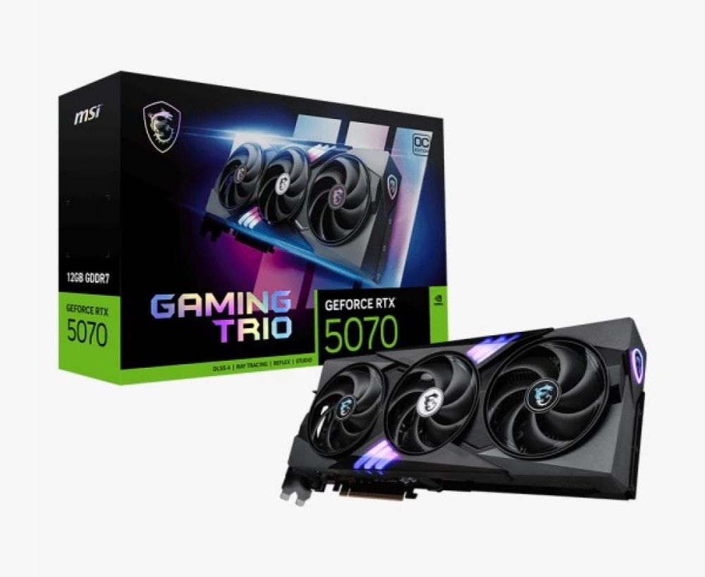 Placa de Video 12GB Exp. GF-RTX5070 Msi Trio Oc Gaming 912-V532-019 