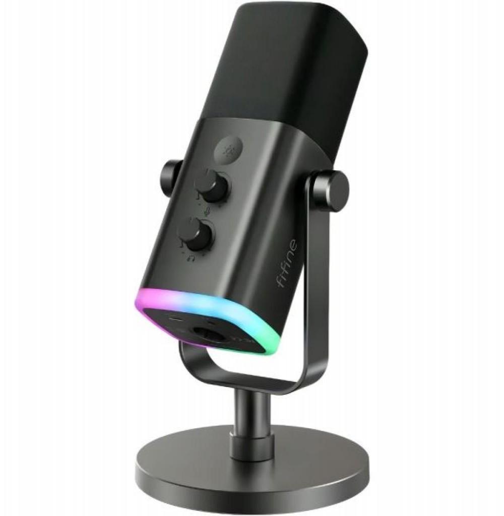 Microfone Fifine AM8 RGB USB-C Black