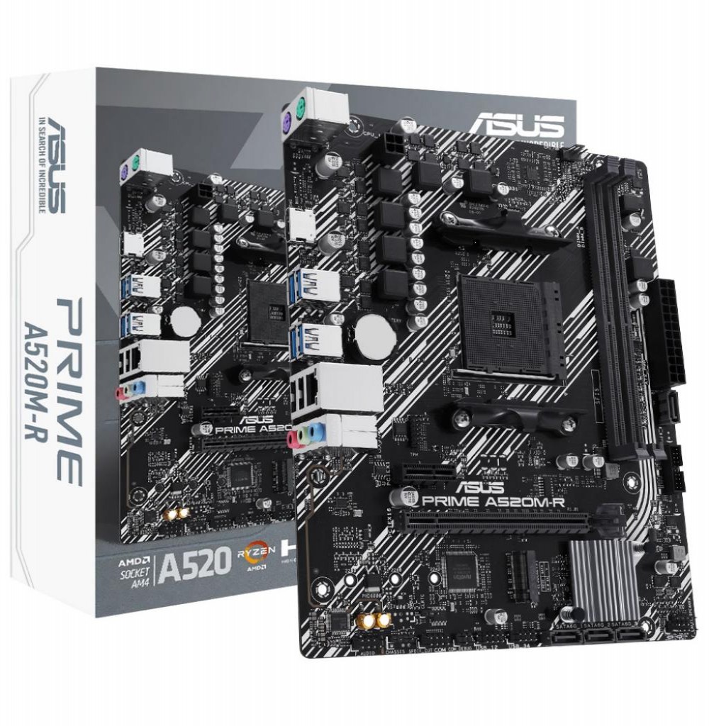 Placa Mae Amd (Am4) Asus A520M-R Prime