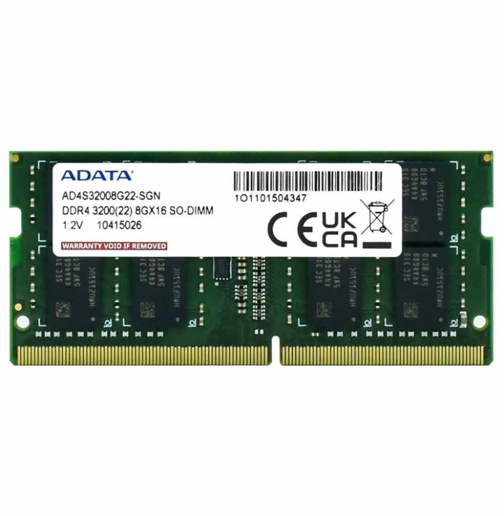 Memória P/ Notebook DDR4 8GB 3200 Adata OEM