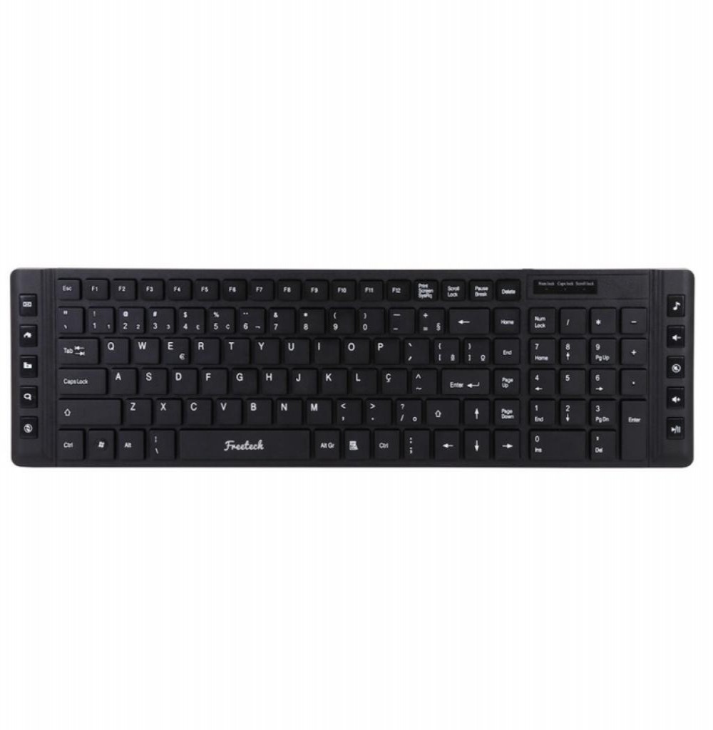 Teclado Freetech FR-KB150UK Preto (Portugues - com Fio)